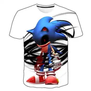 2020 Moda Sonic ariciul băieți Haine de vară bebelusului 3D Funny T-shirt pentru Copii casual Anime Tricouri Copii Top Fete Haine