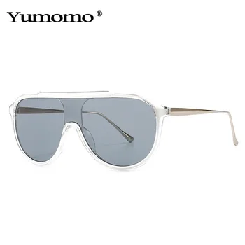 2020 Moda Supradimensionat ochelari de Soare Rotund Cadru de Epocă Obiectiv Clar Bărbați Ochelari de Pilot de Design de Brand Ochelari de soare UV400 Rama