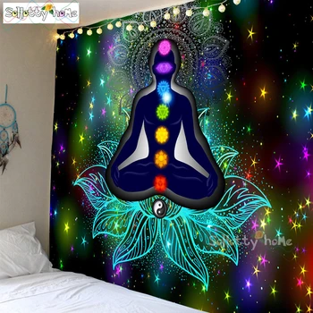 2020 Multicolor Mandala Agățat De Perete Tapiserie Poster Boho Meditație Yoga Mat Indiene Fantezie Meditație Pânză Decor Acasă
