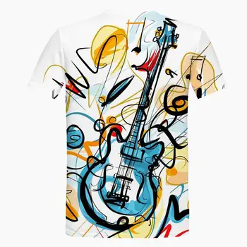 2020 Muzica noua Notetion 3d print t camasa Barbati Femei hip hop costum de moda Harajuku tricou tricouri maneca Scurta pentru barbati tricou