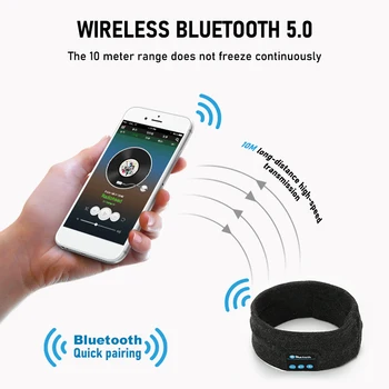 2020 Muzica Noua Sport Bandă Fără Fir Bluetooth 5.0 Căști Sport Căști Impermeabil Tesatura Bandană Ușor Bărbați Femei