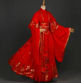 2020 New Sosire Chineză Anime Tian Guan Ci Fu Xie Lian Cosplay Costum Roșu Rochie De Mireasa Costume De Halloween Pentru Femei