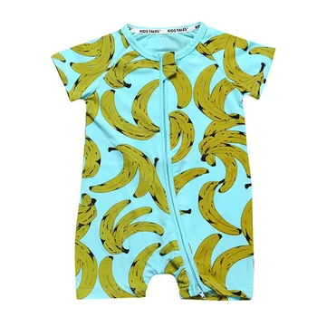 2020 New Sosire Haine pentru Copii Banana Imprimate Salopetă Nou-născut Copilul Maneci Scurte Salopete Todder Haine pentru Copii SR244