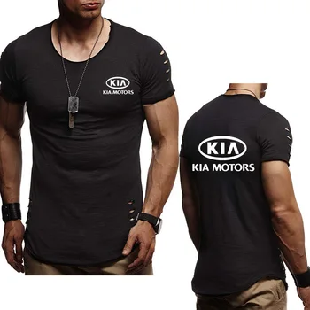 2020 Noi De Vară pentru Bărbați T-shirt auto KIA imprimare logo-ul Casual cu maneci Scurte de înaltă calitate, O-neck Bumbac Barbati maneca scurta