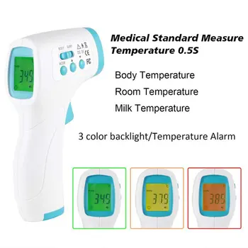 2020 Non-Contact cu Infraroșu Termometru ABS cu Lcd Display Digital cu Laser Acasă Temperatura Thermomet Instrument 1Set