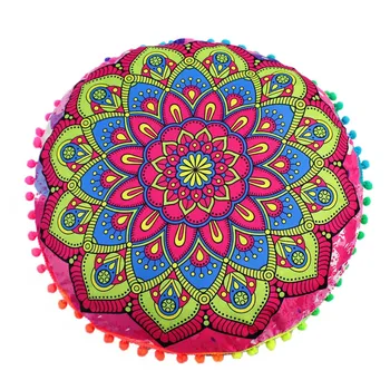2020 Nou 43 * 43 cm Perne de Podea Indian Mandala Rotund Boho Pernă Perne Perne Textile față de Pernă