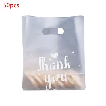 2020 Nou 50pcs Plastic Mulțumesc Pâine Pachet de Bomboane Cookie Sac de Nunta Ambalaje Alimentare