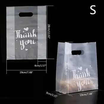 2020 Nou 50pcs Plastic Mulțumesc Pâine Pachet de Bomboane Cookie Sac de Nunta Ambalaje Alimentare