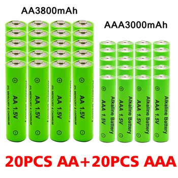 2020 nou AA 1.5 V 3800mAh/1.5 V AAA 3000mah Alcaline baterie reîncărcabilă lanterna jucării ceas MP3 player înlocui Ni-Mh baterie