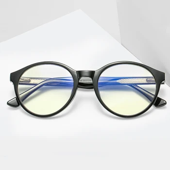 2020 Nou Anti-albastru Rotund Rama de Ochelari pentru Femei, Bărbați Calculator ochelari de protecție UV400 Ochelari de vedere Optic