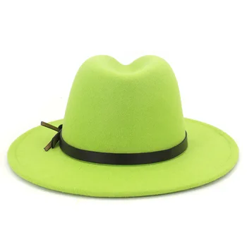 2020 Nou Clasic Britanic Fedora Pălărie Bărbați Femei Imitație De Lână De Iarnă Pălării De Fetru De Moda Pălărie Jazz Chapeau En-Gros