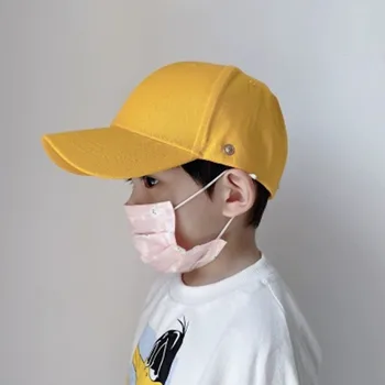 2020 Nou de Protecție Detașabil masca copii șapcă de baseball Anti-scuipa Pălărie Praf Anti-ceață capac de Ajustare pentru copii fete băieți