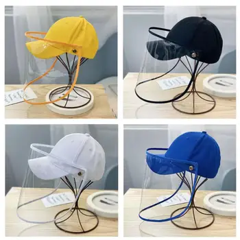 2020 Nou de Protecție Detașabil masca copii șapcă de baseball Anti-scuipa Pălărie Praf Anti-ceață capac de Ajustare pentru copii fete băieți