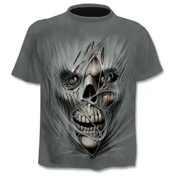 2020 Nou Design de tricou barbati/femei cu metale grele grim Reaper Craniu 3D imprimate t-shirt casual stil Harajuku tricou streetwear a