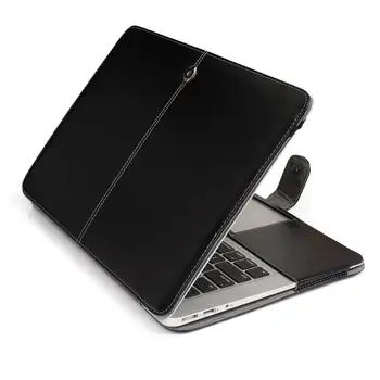 2020 Nou din Piele PU Caz Laptop geanta Pentru Apple MacBook Pro Air Retina Atinge Bar 11 12 13 15 16 inch + tastatura transparent capac