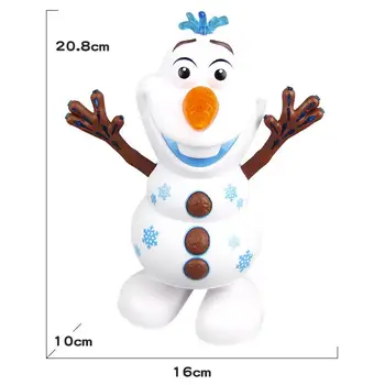 2020 Nou Disney Frozen 2 elsa Dans Olaf Muzica Jucării Kawaii Lumină Electrică desen Animat om de Zăpadă Doll copii de Craciun Cadou de Ziua de nastere