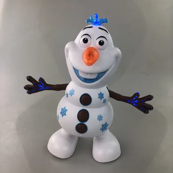 2020 Nou Disney Frozen 2 elsa Dans Olaf Muzica Jucării Kawaii Lumină Electrică desen Animat om de Zăpadă Doll copii de Craciun Cadou de Ziua de nastere