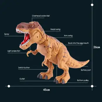2020 nou jucării control de la distanță dinozaur animale Dinozaur Tyrannosaurus Rex Stabilire Ou Spray de Proiecție rc animale copii jucarii animale