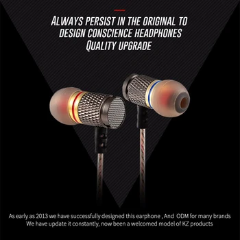 2020 Nou KZ EDR1 Special Edition Placat cu Aur de Locuințe Casti cu Microfon HD HiFi Stereo În Ureche Bass Pavilioane pentru Telefon