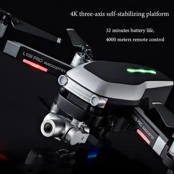 2020 Nou L109pro Drona Cu Gps 4k Quadcopter Mecanice Două axe Anti-shake 5g Wifi Fpv Hd Esc Brushless Camera Elicopter