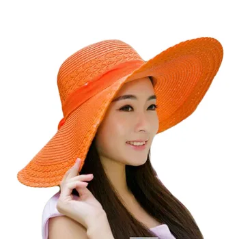 2020 Nou Margine Largă Pălării de Vară Pentru Femei, Vacanta, Agrement, Plajă Pălărie Panglică Arc Parasolar Pălărie Panama Femeie e Soare Capace