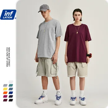 2020 Nou simplu casual, de culoare solidă pentru bărbați și femei de înaltă calitate multi-culoare cilindru cu mânecă scurtă T-shirt