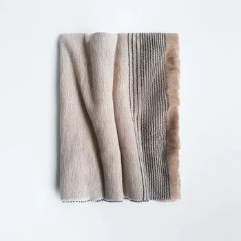 2020 nou soft touch laminate decorative dungă subțire esarfa femei Za acasă toamna iarna cald dublu scop șal îngroșat eșarfă
