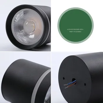 2020 NOU stil Estompat Spoturi cu LED-uri 10W 12W 15W 18W 20W COB LED Lampă de Plafon Lumini la fața Locului AC85~265V LED Lampă de Iluminat Interior