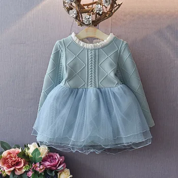 2020 Nou Stil toamna Copii Ochiurilor Rochie copii Rochii de Printesa albastru roz Fete Toamna Haine de petrecere 2-6Y #0170