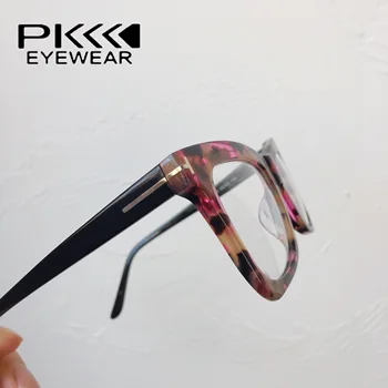 2020 nou TF5457 colorate violet pătrat clasic acetat de rame de ochelari de vedere ochelari baza de prescriptie medicala miopie mai buna calitate size52