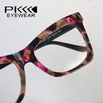 2020 nou TF5457 colorate violet pătrat clasic acetat de rame de ochelari de vedere ochelari baza de prescriptie medicala miopie mai buna calitate size52