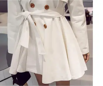 2020 nou toamna iarna birou doamnă de Moda casual, sexy brand femei ladeis fete Canadiană alb haina trench Palton