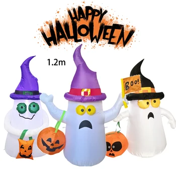 2020 Nou în aer liber de Halloween Decorare Jucării LED iluminat Gonflabile Dovleac Fantoma Schelet, Craniu Spider Petrecere de Halloween Proops
