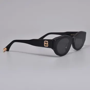 2020 Noua moda Cadru Mic Ochi de Pisica femei bărbați ochelari de Soare de Acetat Polarizate UV400 BLÂND GW003 Oval ochelari de Soare pentru femei barbati