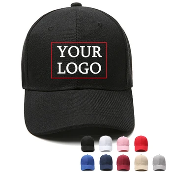 2020 Noua Moda casual Barbati solid șapcă de Baseball broderie logo capota design text negru Tatăl sapca Snapback pălării pentru Bărbați Femei