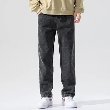 2020 noua Moda pentru Bărbați Blugi Largi Casual clasic toamna și iarna direct denim stretch pantaloni de Mari dimensiuni 40 42