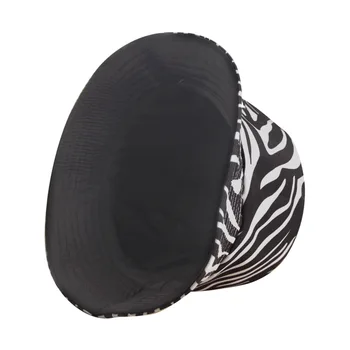2020 Noua Moda Reversibilă Negru Alb Cu Dungi Zebra Print Găleată Pălării Pentru Femei Gorras Pescar Capace De Vară