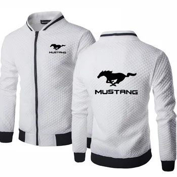 2020 Nouă Bărbați pulover Mustang Masina Logo-ul de imprimare Tricou de Primăvară de Moda Toamna bara de Culori de bumbac de înaltă calitate pentru Bărbați sweatshir