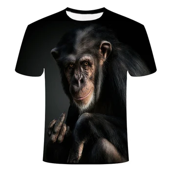 2020 nouă bărbați t-shirt de imprimare 3D animal maimuta t-shirt de sex masculin/de sex feminin maneci scurte amuzant casual moda all-meci de t-shirt