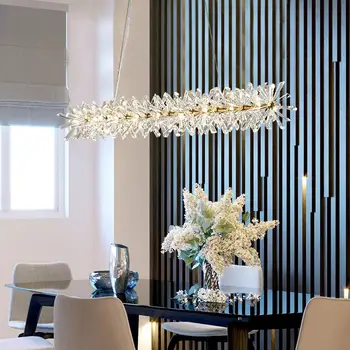2020 Nouă Floare de Cristal Candelabru Tavan Led-uri de Lux de Iluminat Interior Acasă Decor pentru Camera de zi Dormitor Restaurant G4 Bec