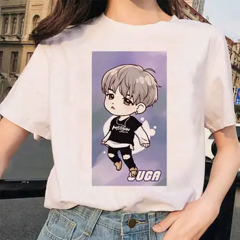2020 Plus Dimensiune Desene animate Bangtan Boys T-Shirt Femei Stil coreean Supradimensionate Kpop Tricou Femei Ulzzang Noi Femei T-shirt