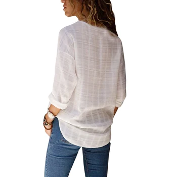 2020 Primavara-Vara Plus Dimensiune Bluza Haine pentru Femei V-neck Maneca Lunga Streetwear Femei Topuri Si Bluze Office Bluza Femme
