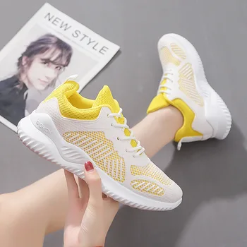 2020 Primăvara anului Nou Stil stil coreean Super Foc Pantofi sport Femei foarte Mare Pantofi Albi de Călătorie pentru Femei Pantofi de alergat Moda