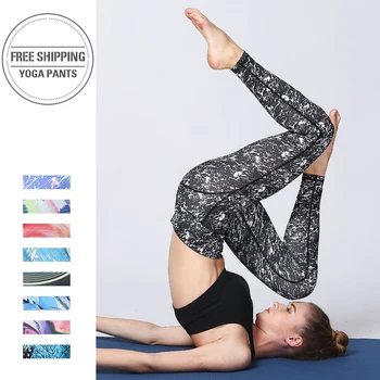 2020 Printuri SEXY Femei Pantaloni de Yoga talie Mare Sport Femei Jambiere Sport Elastice Fitness Colanti Lungi pentru Fete de Funcționare Burtica Control