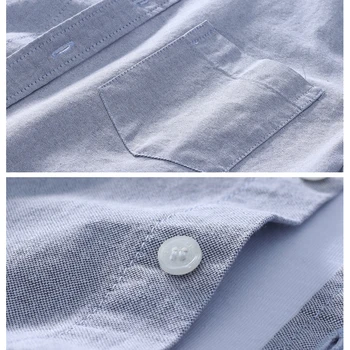 2020 Schinteon Oameni de Vara Bumbac Camasa Oxford cu mânecă Scurtă Smart Casual Slim Bluza Guler de Turn-down Brand New Sosire