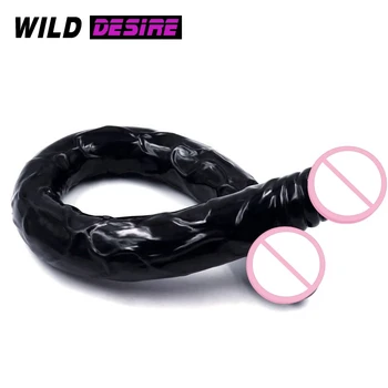 2020 Sexshop 21 inch Dublu s-a Încheiat Vibrator Imens Jeleu Artificial Vibratoare Masturbari Masaj Jucarii Sexuale Pentru Femei Penis Lung Adulti Jucarii