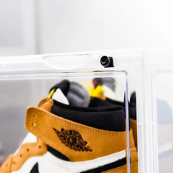 2020 Tendință De Plastic Transparent Cutie De Pantofi Îngroșarea Pot Fi Suprapuse Adidași Partea Caz De Afișare Pantofi De Sport Organizator De Stocare