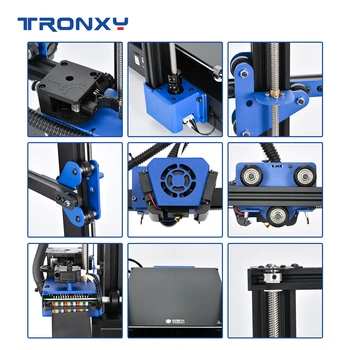 2020 Tronxy XY-3 PRO 3D Printer de Mari Dimensiuni de Imprimare de Sticlă printer Tăcut Placa de baza Titan Extrudare profil aluminiu impressora 3d