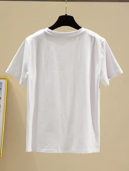 2020 Vară Stil Nou din Bumbac Vrac Inima Capitolul Aberdeen Casual cu mânecă Scurtă T-shirt Femei