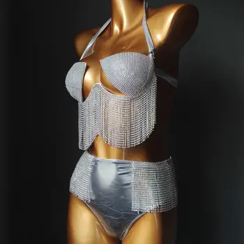2020 venus, vacanta, talie mare diamant Ciucuri costume de baie bling pietre push-up costum de baie bikini sexy femei beachwear